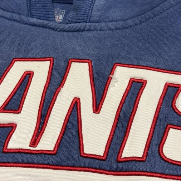 New York Giants Hoodie Sweatshirt Mens 2XL 28x28 Pro Line NFL Blue Embroidered - Picture 5 of 16